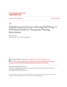 Multidimensional Factors Affecting Well-Being - TopSCHOLAR