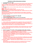 Sectionalism, Civil War and Reconstruction Test Review 1. List