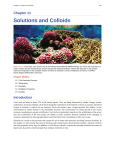 Solutions and Colloids