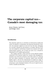 The corporate capital tax—Canada`s most