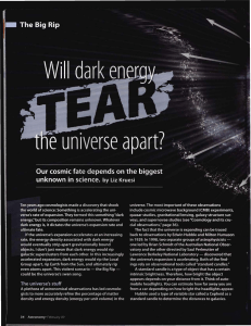 Will Dark Energy Tear the Universe Apart?