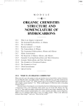 4 ORGANIC CHEMISTRY: STRUCTURE AND NOMENCLATURE