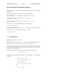 Zeros and Roots of Polynomial Functions 1 New Theorem`s