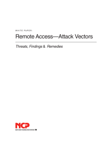 Remote Access—Attack Vectors