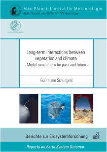Long-term interactions between vegetation and climate
