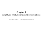 Chapter 4 Amplitude Modulations and Demodulations