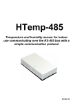 Temperature and humidity sensor for indoor use communicating