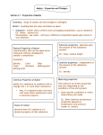 Matter – Properties and Changes 1 Intensive properties