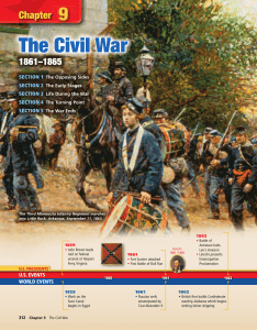 Chapter 9: The Civil War, 1861-1865