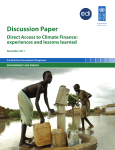 Direct access to climate finance