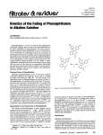 Kinetics of the fading of phenolphthalein in alkaline solution