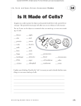 Is It Made of Cells?
