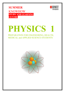 Physics booklet 1