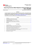 Improving common-mode rejection using the right