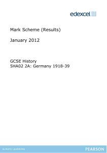 Mark Scheme (Results) January 2012 - Edexcel