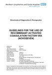 guidelines for the use of recombinant activated coagulation factor viia