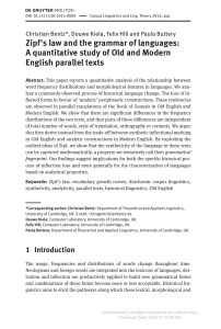 Zipf`s law and the grammar of languages: A quantitative