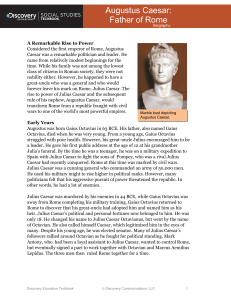 Augustus Caesar: Father of Rome