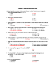 Chemistry 1: Second Semester Practice Exam Read each question
