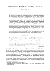 Did Constitutions Matter during the American Civil War