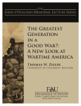 The Greatest Generation in a Good War?: A New Look at Wartime