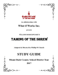 Taming of the SHREW STUDY GUIDE