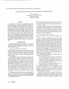 1986 - Quantitative Analysis of Analogy by Similarity