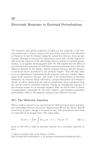 29 Electronic Response to External Perturbations