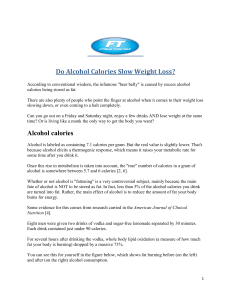 Do Alcohol Calories Slow Weight Loss?