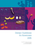 2005 Dietary Guidelines for Americans