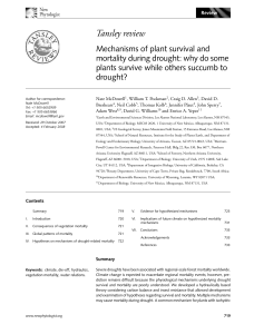 Mechanisms of plant survival and mortality during drought: why do