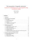 The econometrics of inequality and poverty Lecture 10: Explaining