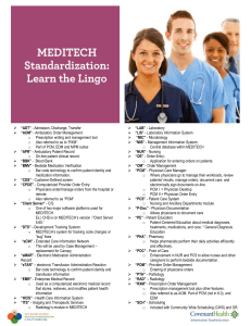 Learn the Lingo - Covenant Health System