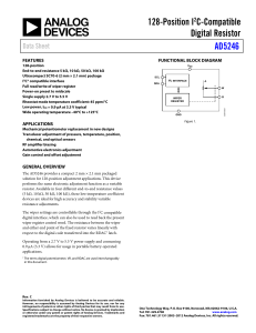 AD5246 128-Position I2C Compatible Digital Resistor (Rev. C)