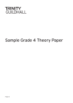 Sample Grade 4 Theory Paper
