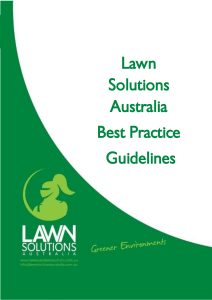 Lawn Solutions Australia Best Practice Guidelines