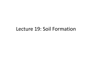 Lecture 19, April 5, 2017 - EPSc 413 Introduction to Soil Science