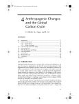 4 Anthropogenic Changes and the Global Carbon Cycle