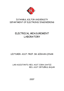 electrical measurement laboratory