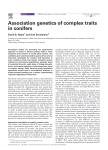 Association genetics of complex traits in conifers