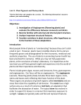 Objectives: 1. Investigation of Angiosperms (flowering plants) and
