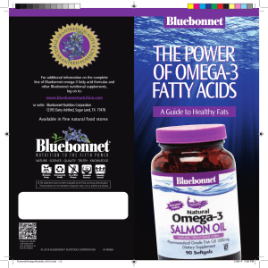 THE POWER OF OMEGA-3 - Bluebonnet Nutrition