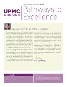Message from the Chief Nurse Executive