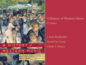 Chapter A History of Western Music