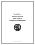 World History Instructional Focus Guide