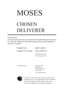 Moses - Chosen Deliverer