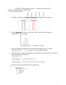 MATH 170 – Trigonometry