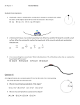 AP Physics 1 Circular Motion Multiple