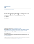 Host Pathogen Interactions: Is Arabidopsis thaliana