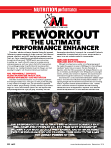 PREwORkOUT - Advanced Molecular Labs